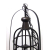 Lampa wisząca metalowa ażurowa LOFT CZARNA 70cm